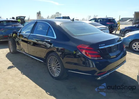 2018 Mercedes-Benz S 560 из США, поврежденный, VIN WDDUG8DB7JA422436